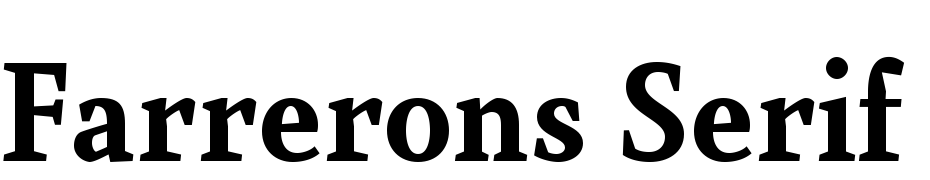 Farrerons Serif Bold Font Download Free